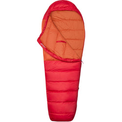 Marmot Lost Coast 40 Degree Down Sleeping Bag in Team Red/Auburn open
