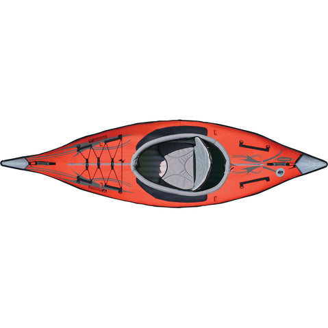 Advanced Elements AdvancedFrame Inflatable Kayak in Red/Grey top
