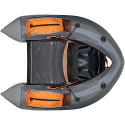 Outcast Fish Cat 4 Deluxe LCS Float Tube in Gray top view