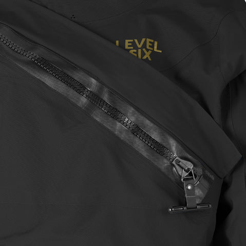 Level Six Women's Freya Black Out Dry Suit in Black Tpull