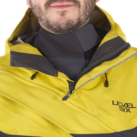 Level Six Fjord Dry Suit in Citron neck closures
