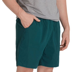 NRS Men's High Side Shorts in Sea Moss model pocket