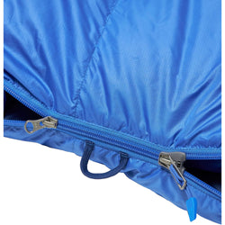 Marmot Lost Cost 15 Degree Down Sleeping Bag in Trail Blue/Twilight zipper