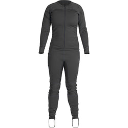 NRS Women's Expedition Weight Union Suit in Graphite front