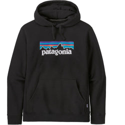 Patagonia P-6 Logo Uprisal Hoody in Black front