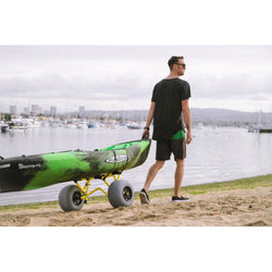 Suspenz Deluxe Mid-V Balloon Sand Kayak Cart lifestyle