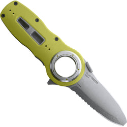 NRS Pilot Access Folding Knife in Safety Yellow right