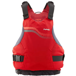 NRS Vapor Kayak Lifejacket (PFD) in Red front