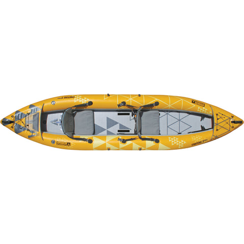 Advanced Elements StraitEdge 2 Pro Inflatable Kayak in Yellow/Gray top