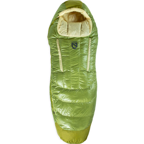 Nemo Equipment Women's Disco 15-Degree Endless Promise Down Sleeping Bag in Birch Bud closed