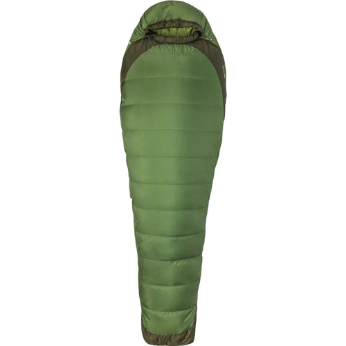 Marmot Trestles Elite Eco 30 Degree Synthetic Sleeping Bag in Vine Green/Forest Night closed