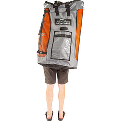 Slingshot Tracker 7' Inflatable SUP Board w/ SUPWinder in Orange lifestyle