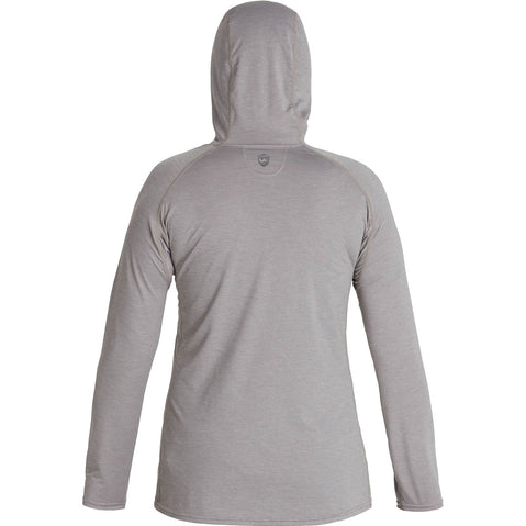 NRS Women's Silkweight Vesi Hoodie in Sharkskin back