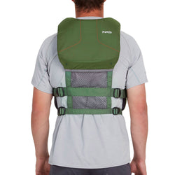 NRS Wrangler Lifejacket (PFD) in Forest model back