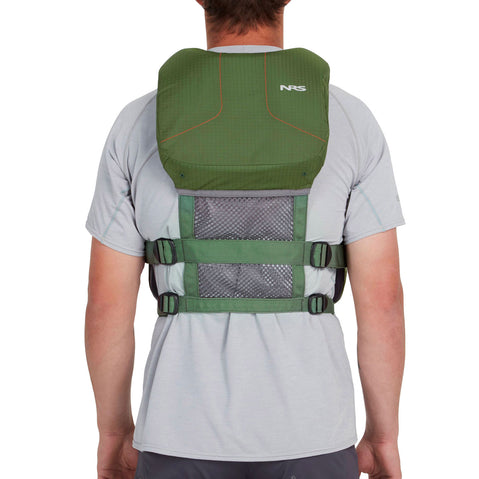 NRS Wrangler Lifejacket (PFD) in Forest model back