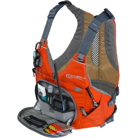 Astral Sturgeon Fishing Lifejacket (PFD) in Burnt Orange angle