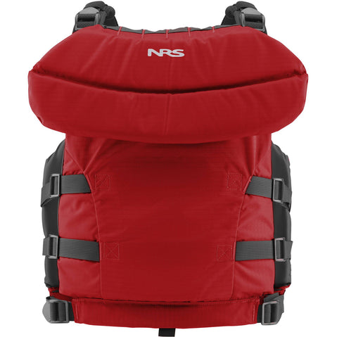 NRS Big Water V Youth Rafting Lifejacket (PFD) in Red back