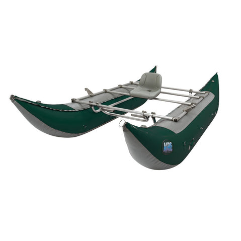 AIRE Wave Destroyer 14 Cataraft in Dark Green angle
