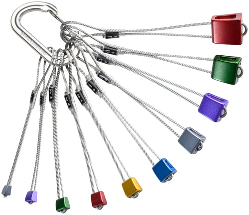 Black Diamond Rock Climbing Stopper Nut Set 4-13 side