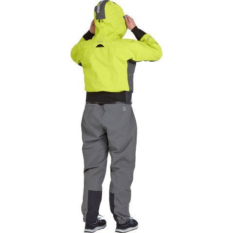 NRS Women's Orion Paddling Jacket in Lime model back