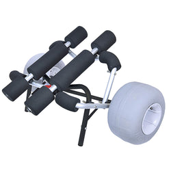 Malone WideTrak SB Large Kayak/Canoe Cart with Balloon Wheels & Bunks angle