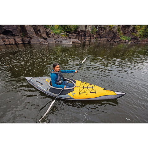 Advanced Elements AdvancedFrame Convertible Elite SE Inflatable Kayak in use