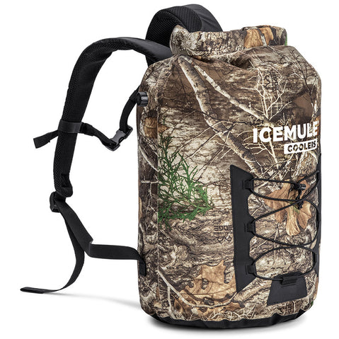 IceMule Pro Cooler in RealTree Edge angle