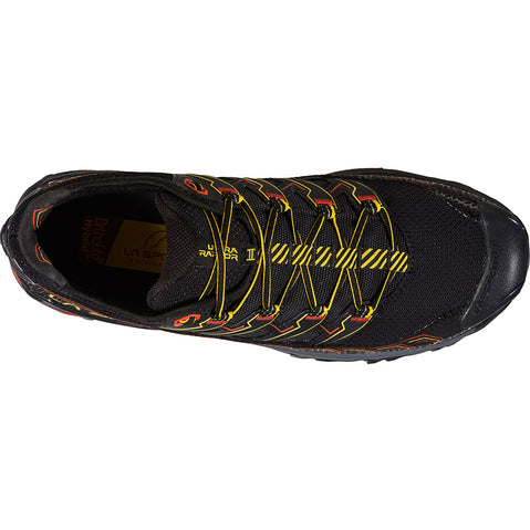 La Sportiva Men's Ultra Raptor II Hiking Boots in Black/Yellow top