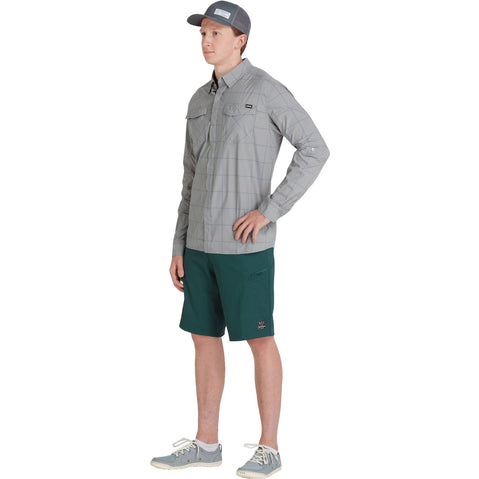 NRS Men's Guide Shorts in Sea Moss model front