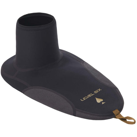 Level Six Ace Rubber Rand Whitewater Kayak Spray Skirt in Black angle