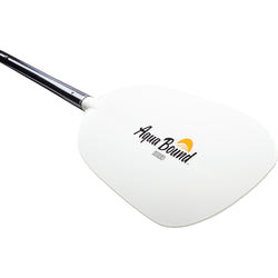 Aqua Bound Shred Hybrid 4-Piece Whitewater Kayak Paddle blade angle view