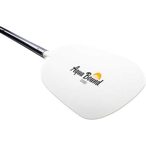 Aqua Bound Shred Hybrid 4-Piece Whitewater Kayak Paddle blade angle view