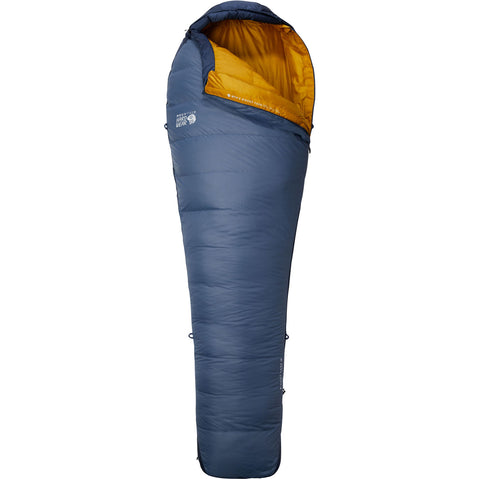 Mountain Hardwear Bishop Pass 30 Degree Down Sleeping Bag in Light Zinc open