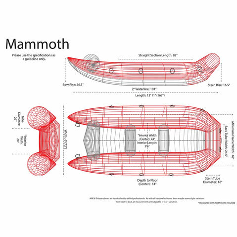 AIRE Mammoth Paddle Cat wireframe diagram