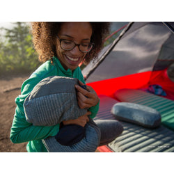 Therm-A-Rest Airhead Pillow in Blue Woven lifestyle