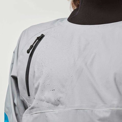 NRS Men's Stratos Semi-Dry Paddling Jacket graphite check pocket