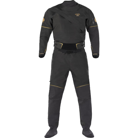 Level Six Women's Freya Black Out Dry Suit in Black front