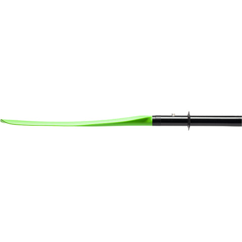 Aqua-Bound Manta Ray Fiberglass 4-Piece Kayak Paddle in Electric Green side blade