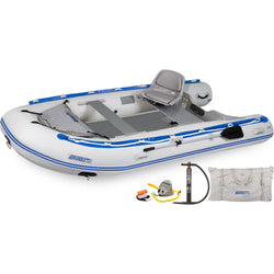 Sea Eagle 12'6 Sport Runabout Swivel Seat Drop Stitch Deluxe Inflatable Raft Package set