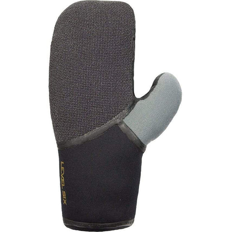 Level Six Gritstone 3 mm Neoprene Paddling Mitts in Black back