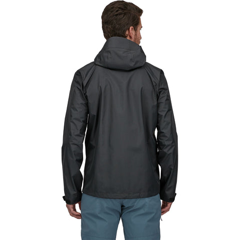 Patagonia Men's TorrentShell 3L Rain Jacket black model 2 back