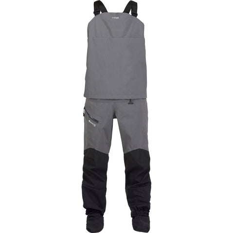 NRS Men's Recoil GORE-TEX Pro Dry Bibs in Gray front