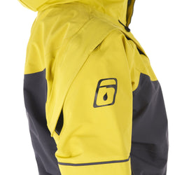 Level Six Fjord Dry Suit in Citron  side view