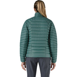 Patagonia Women's Down Sweater in Wetland Blue model back