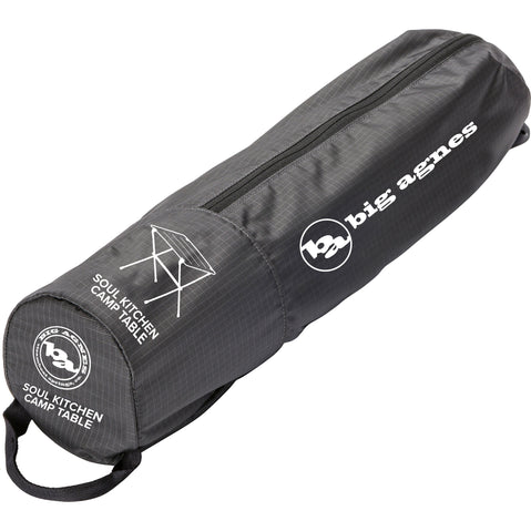 Big Agnes Soul Kitchen Camp Table in Asphalt angle packed