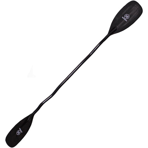 Werner Stealth Carbon Bent Shaft Whitewater Kayak Paddle Full Front View With Logo