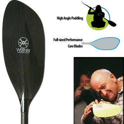 Werner Ikelos Carbon Straight Shaft Kayak Paddle detail