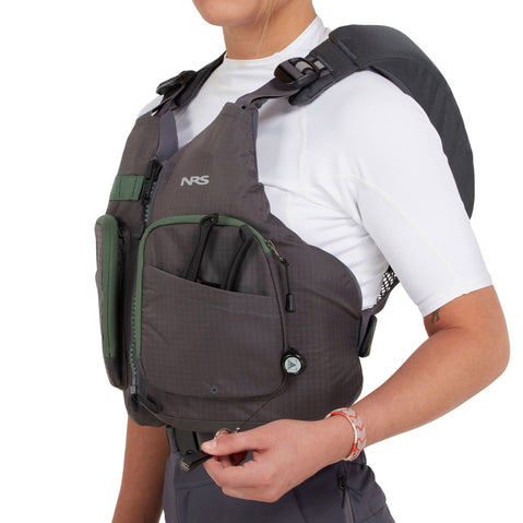 NRS Wrangler Lifejacket (PFD) in Charcoal detail