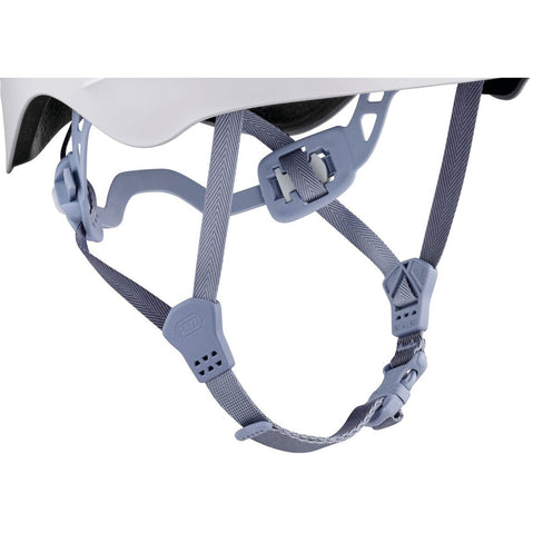 Petzl Women's Borea Climbing Helmet in Lilac White strap