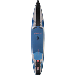 Level 6 Fourteen Carbon Inflatable SUP Board Package in Aegean Blue front